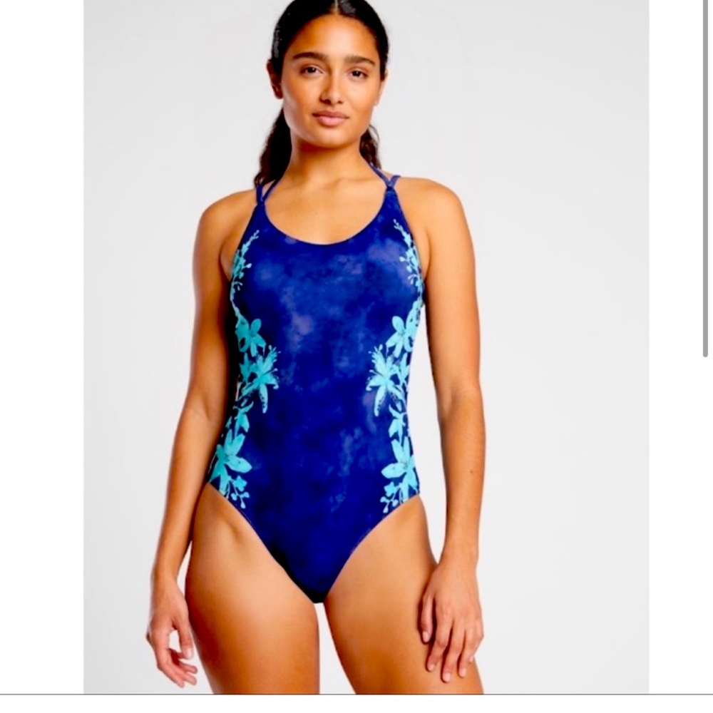 NWT Athleta one piece keyhole swimsuit floral